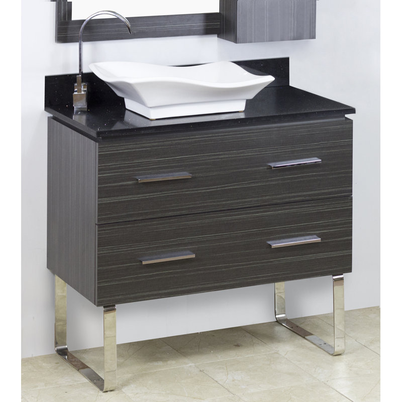 American Imaginations 36" Single Modern Bathroom Vanity Set Wayfair
